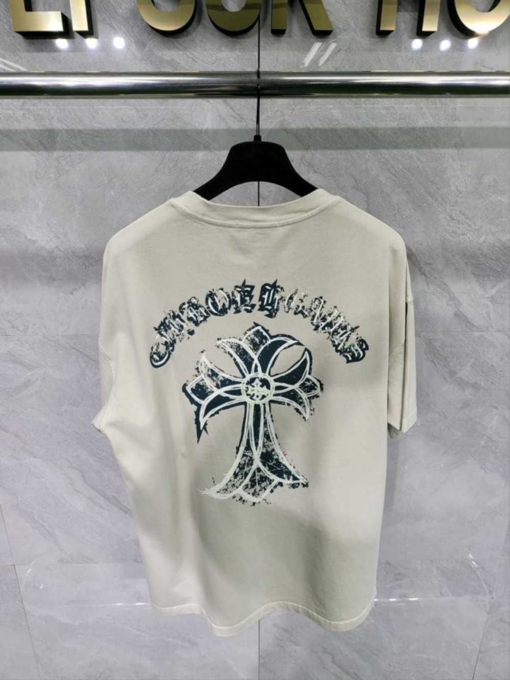 CRHT 십자가 야광 나염 반팔 티셔츠